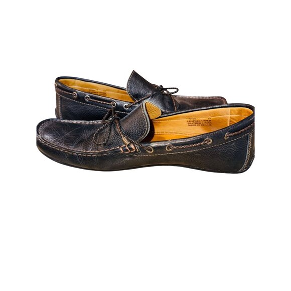 Marc Joseph New York Navy Leather Loafers Mens 12 Slip-On Driving Shoes Preppy main image 5